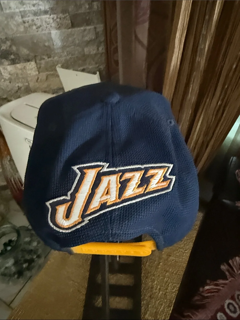 adidas Navy and Gray Utah Jazz Fitted Hat